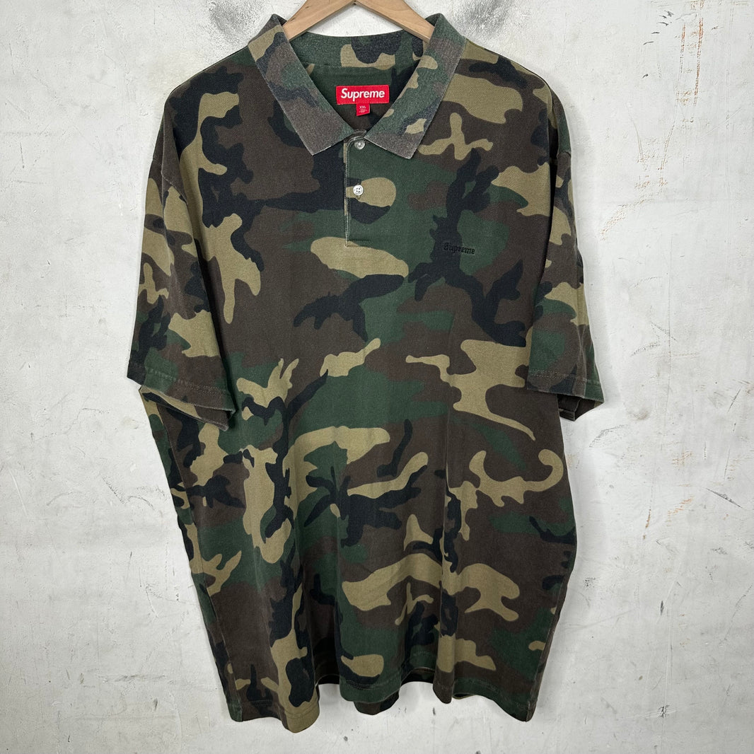 Supreme Faded Camo Polo Shirt