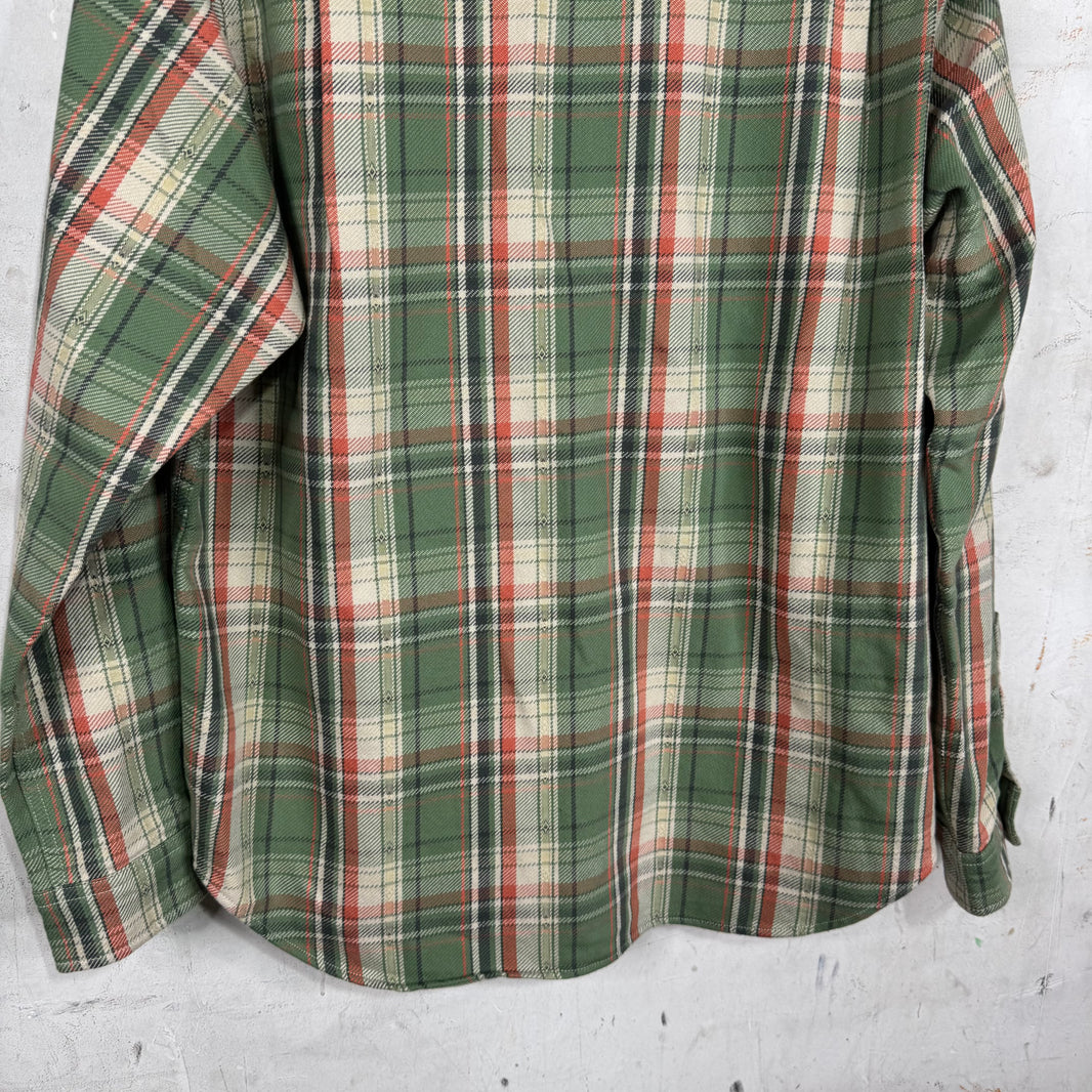 Stussy Green Cotton Flannel
