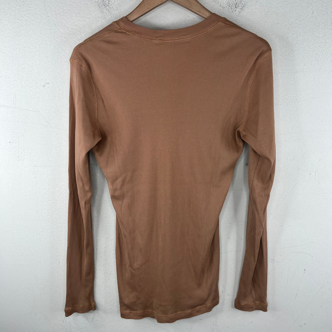 Lemaire Peach Ribbed L/S T-Shirt