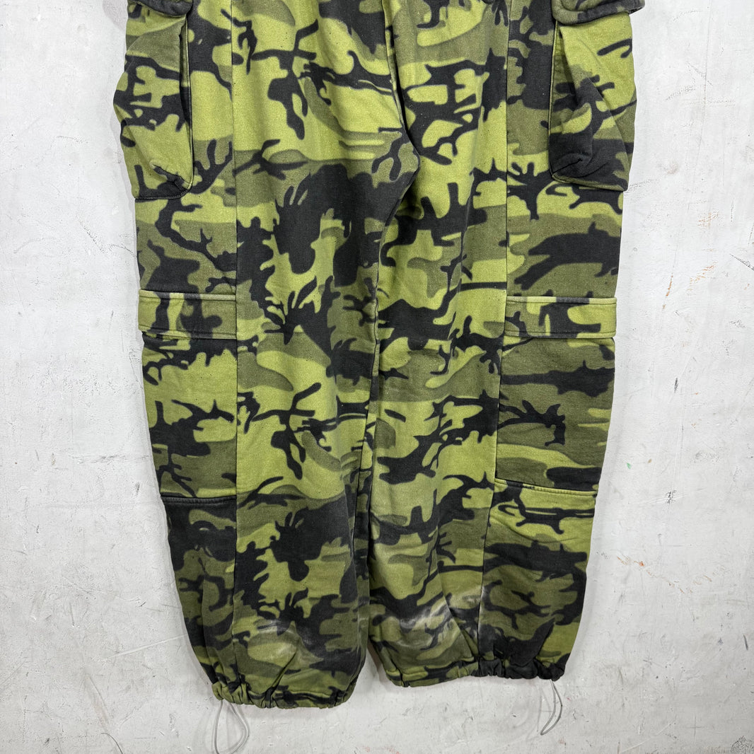 PDFCHANNEL Camo Cargo Baggy Sweatpants