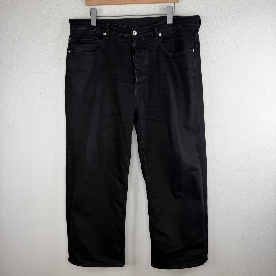 Bottega Veneta Black Washed Baggy Denim Jeans