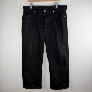 Bottega Veneta Black Washed Baggy Denim Jeans