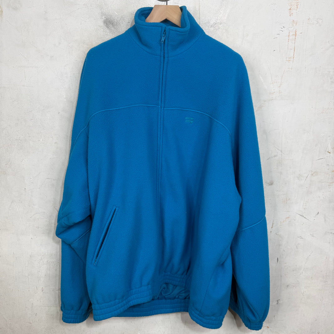 Balenciaga Blue Sporty B Fleece Jacket