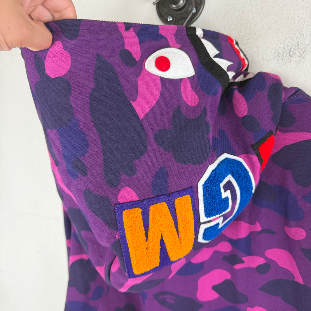 Bape Purple Shark Full Zip Hoodie