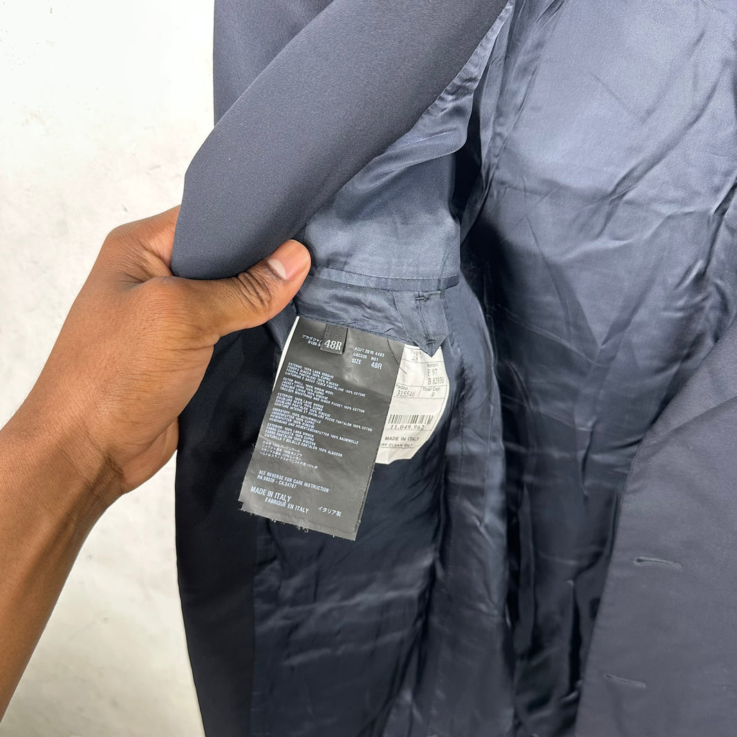 Prada Navy Square Vented Blazer