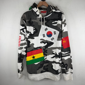 Supreme Snow Camo Flags Hoodie