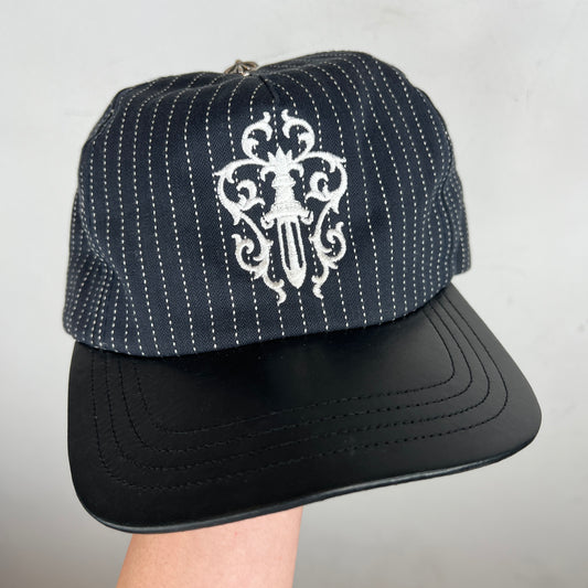 Chrome Hearts Pinstripe Dagger Hat