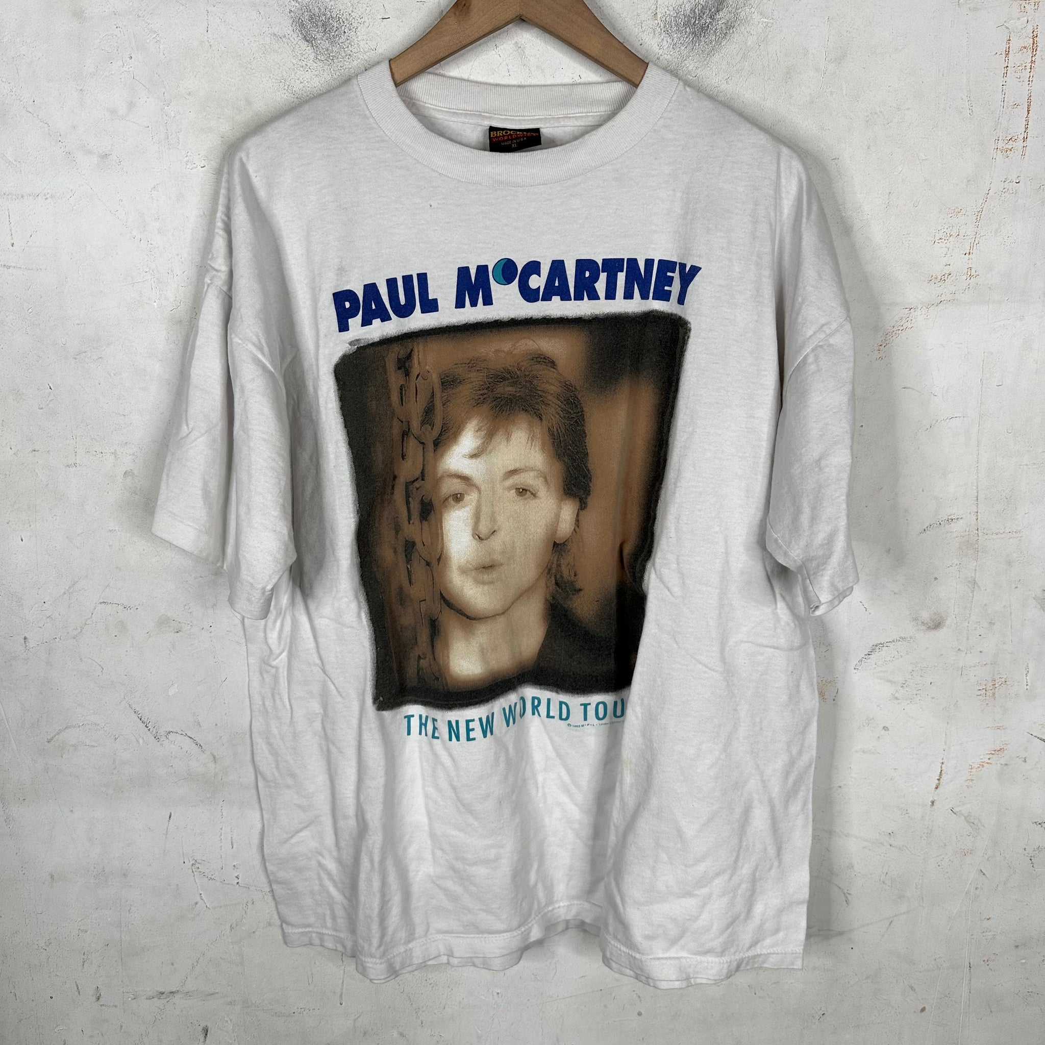 Vintage Paul McCartney New World Tour T-shirt