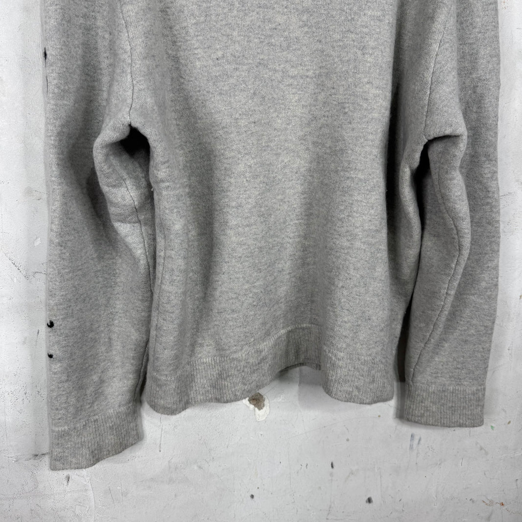 Chrome Hearts Cashmere Script Embroidered Crewneck