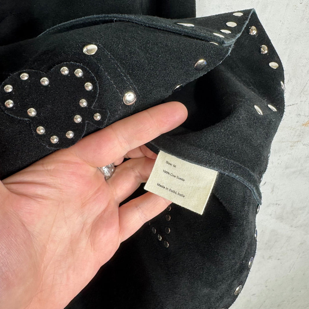 Bode Suede Studded Cards Western Jacket