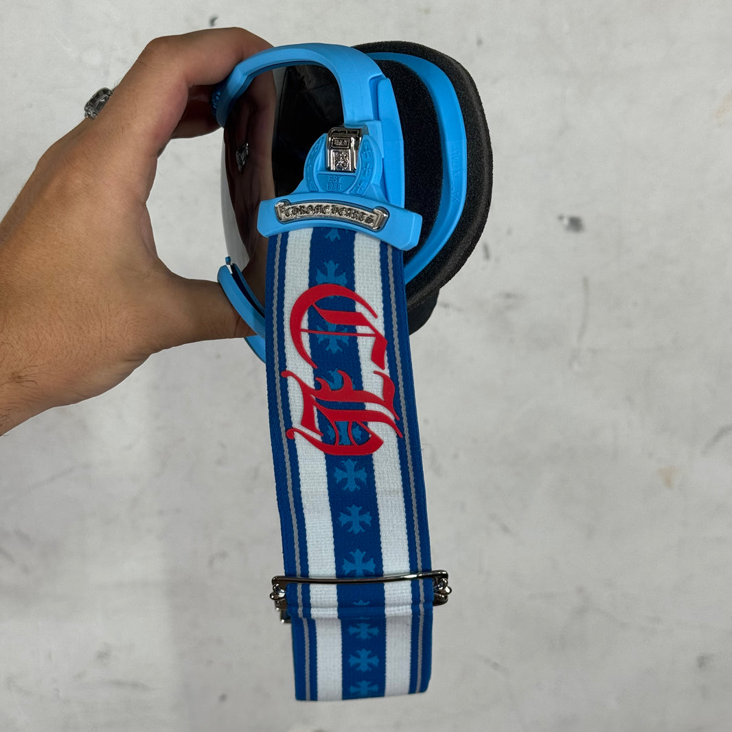 Chrome Hearts Blue Skiwear Goggles