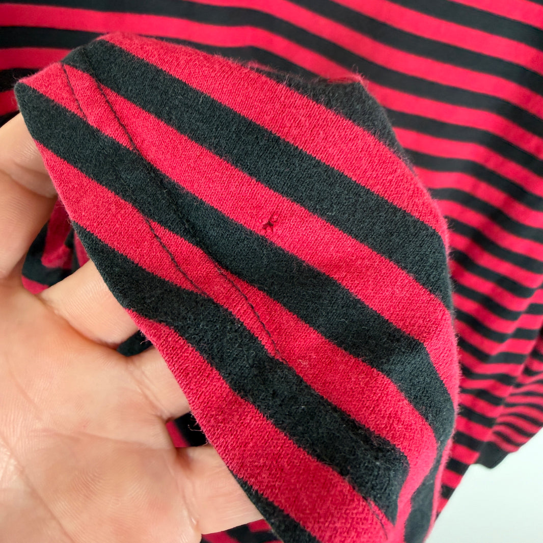 Number Nine Red Striped L/S T-Shirt