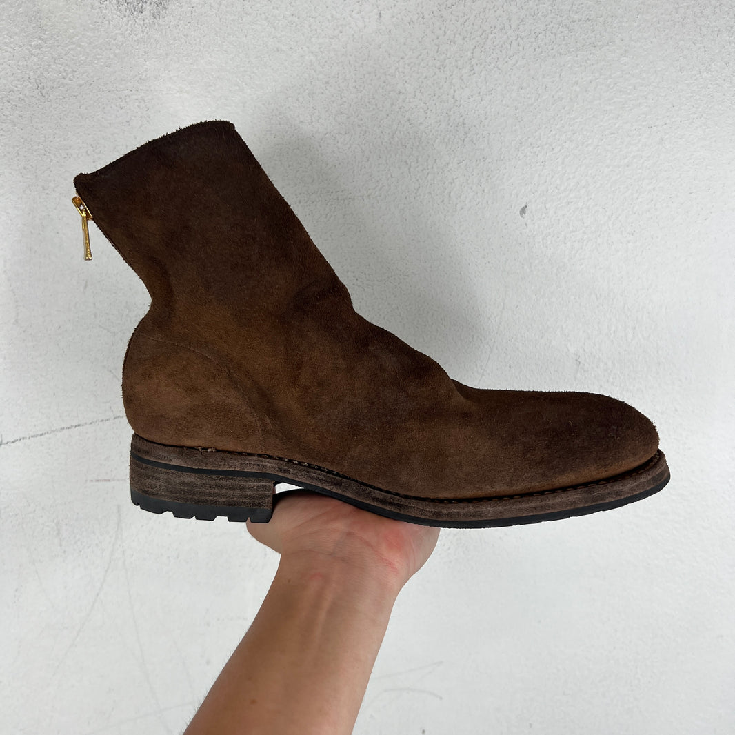 Guidi Undercover 966V_EYE Reverse Horse Leather Back Zip Boot