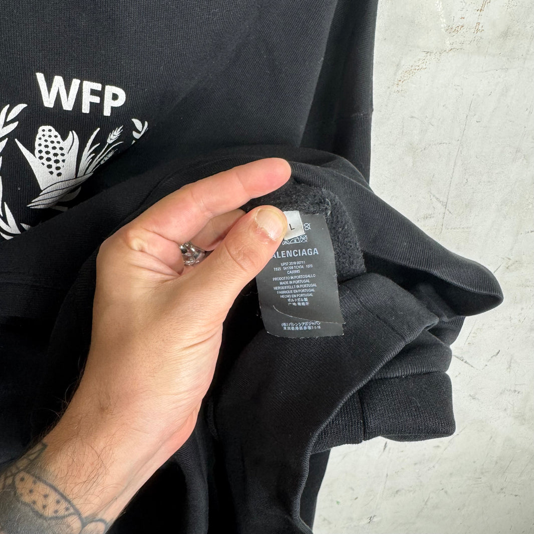 Balenciaga WFP Black Heavy Hoodie