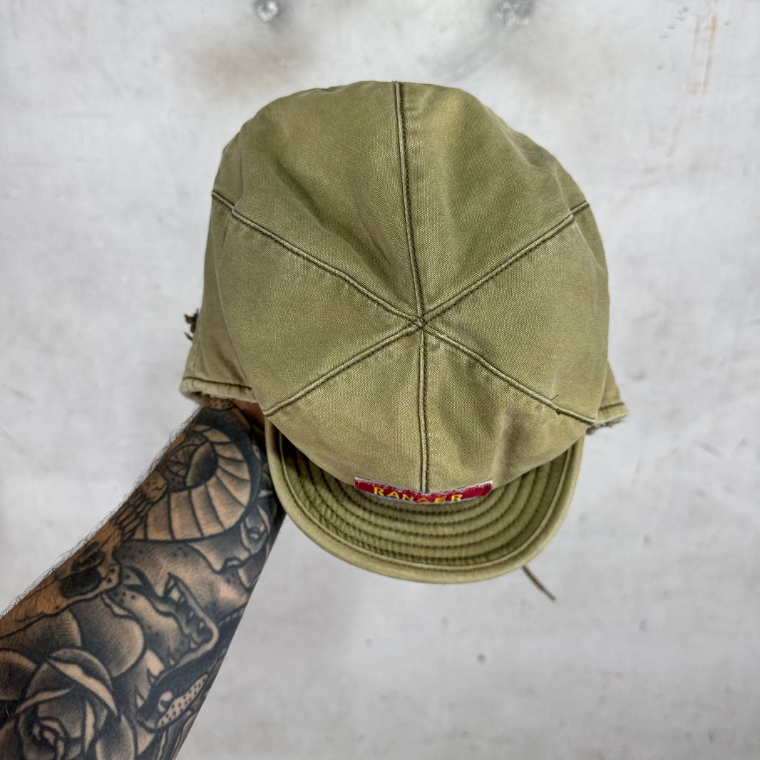 Ralph Lauren Rugby Canvas Fleece Lined Trapper Hat