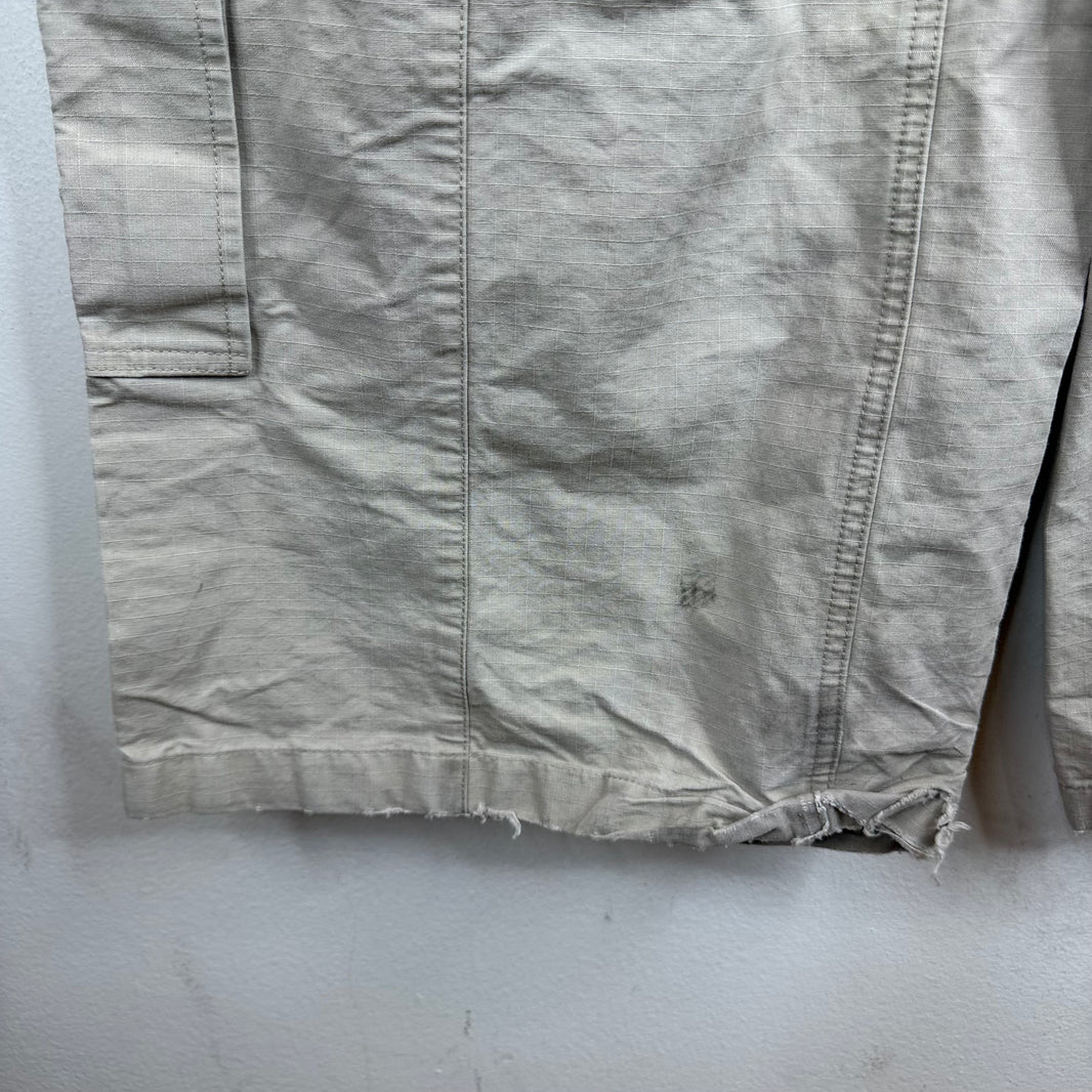 Balenciaga White Flared Convertible Cargo Pants