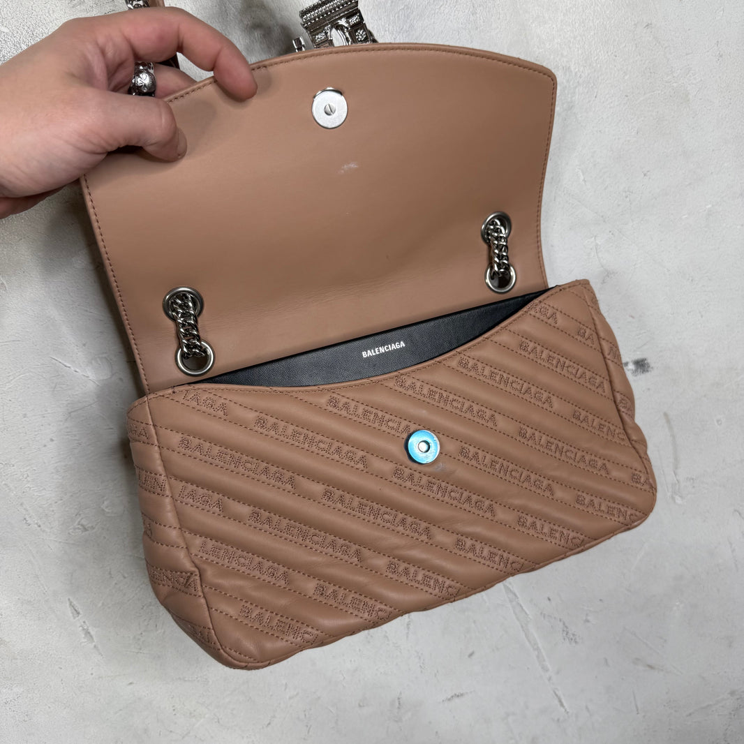 Balenciaga BB Round Charm Chained Bag