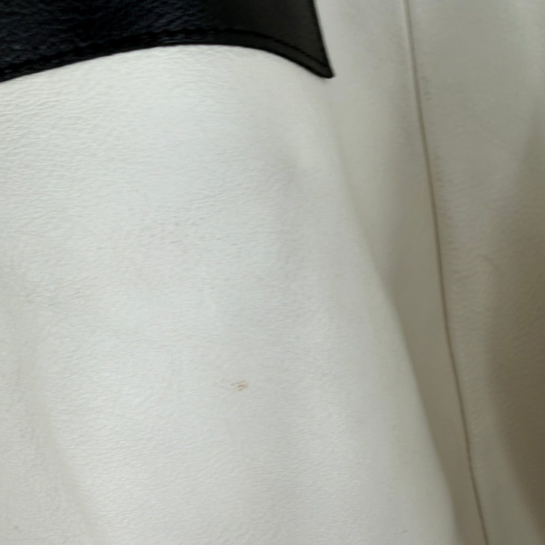 Supreme Nike White Leather Hooded Anorak