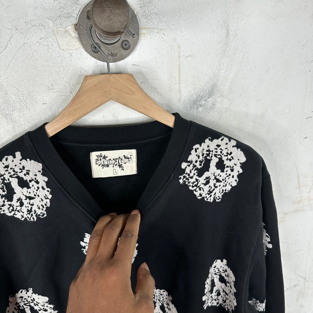 Denim Tears Printed Wreath Crewneck