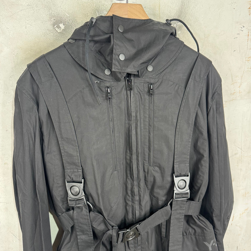 Y-3 Bondage Shell Long Jacket