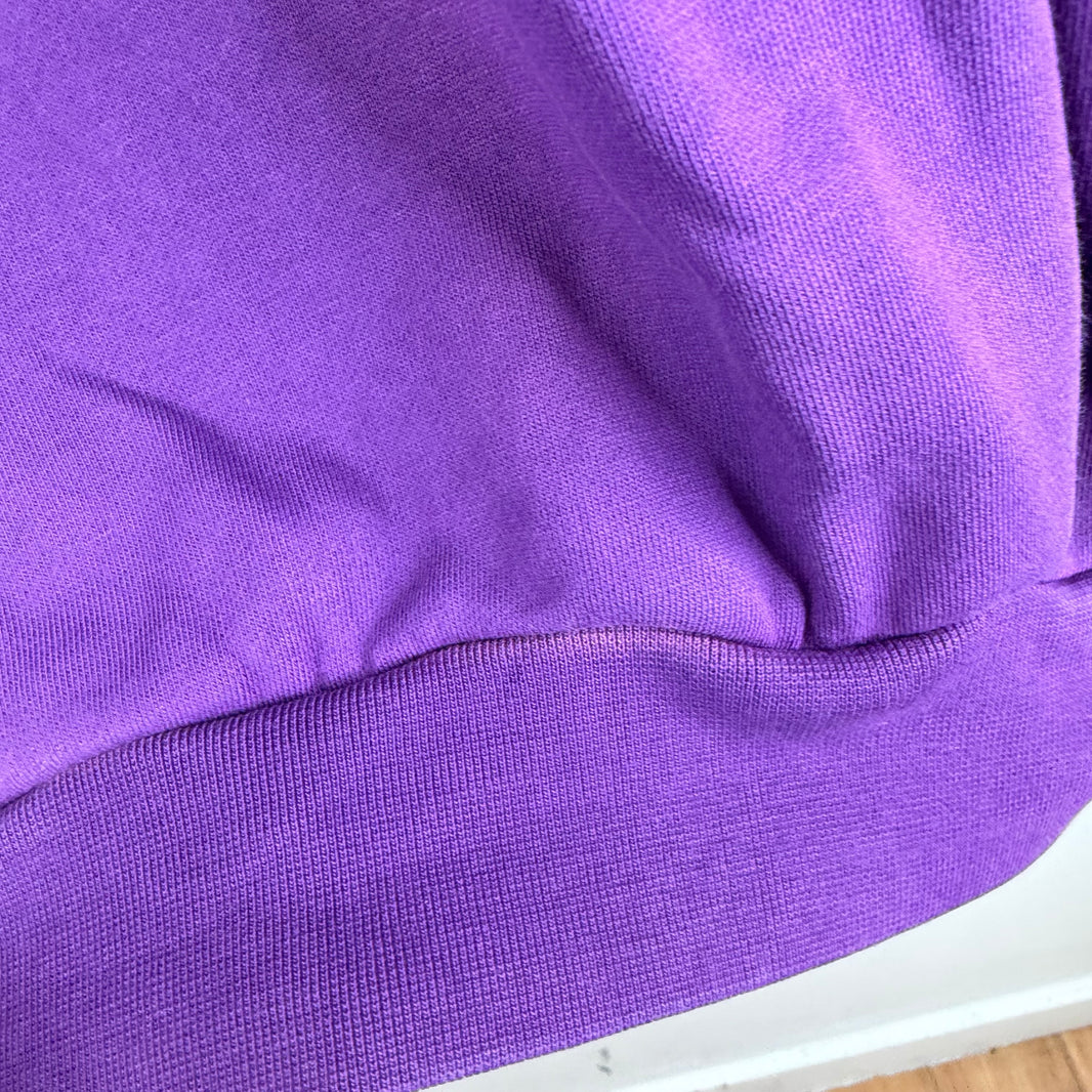 Martine Rose Purple Embroidered Back Logo Hoodie