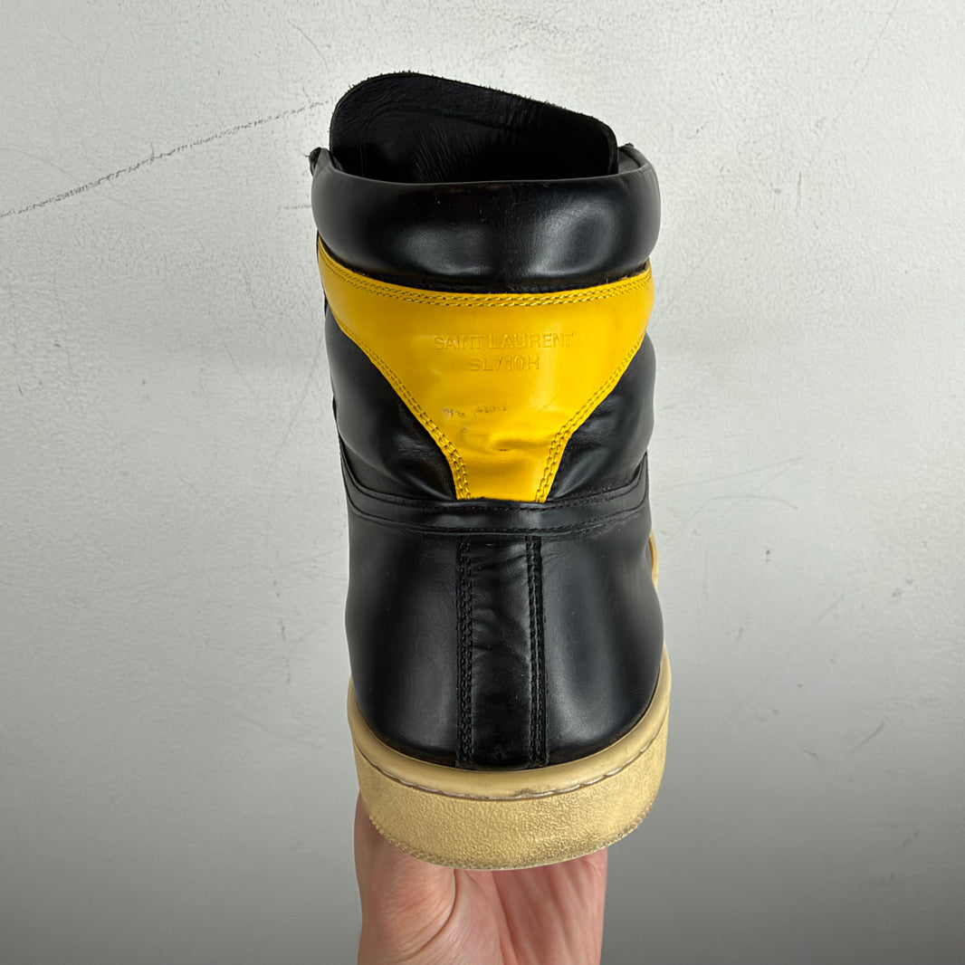 Saint Laurent Yellow/Black SL-10H Sneakers