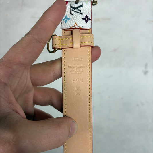 Louis Vuitton x Takashi Murakami Multicolor Monogram Belt