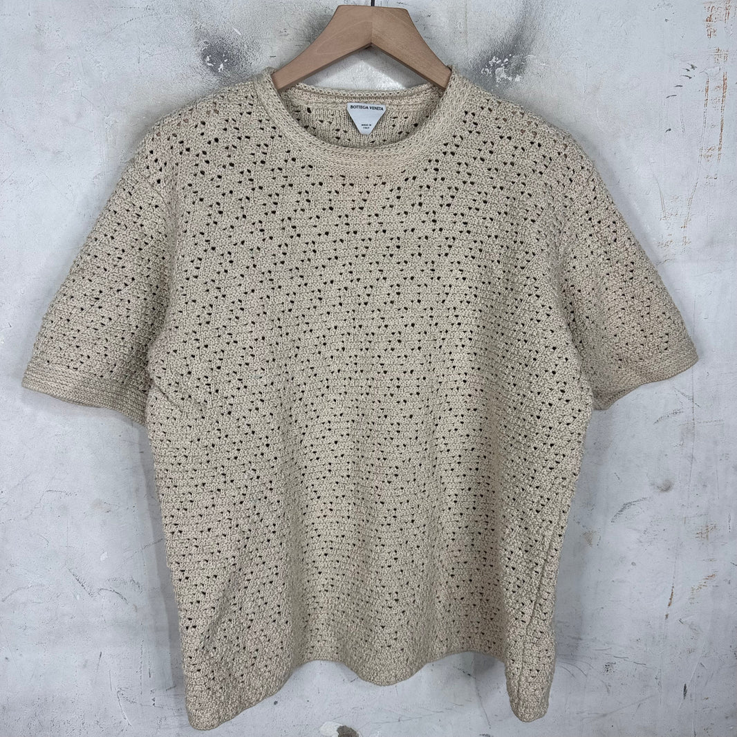 Bottega Veneta Crochet Knit T-Shirt