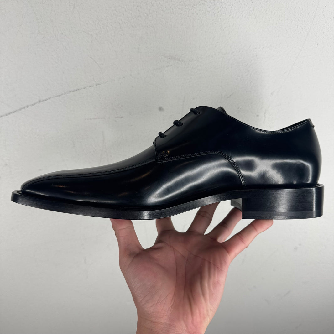 Balenciaga Square Toe Leather Derbies