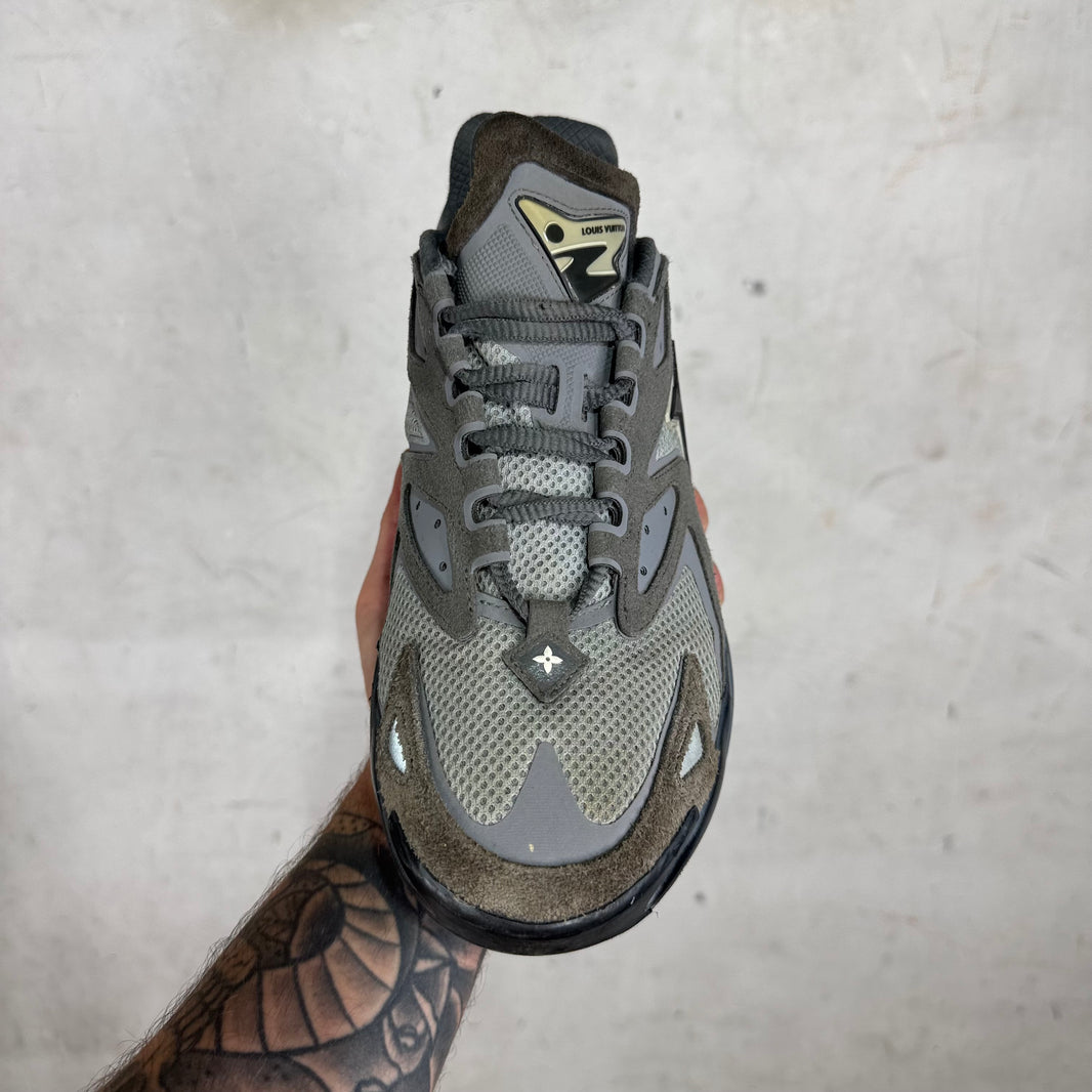 Louis Vuitton Grey Suede Tatic Sneakers