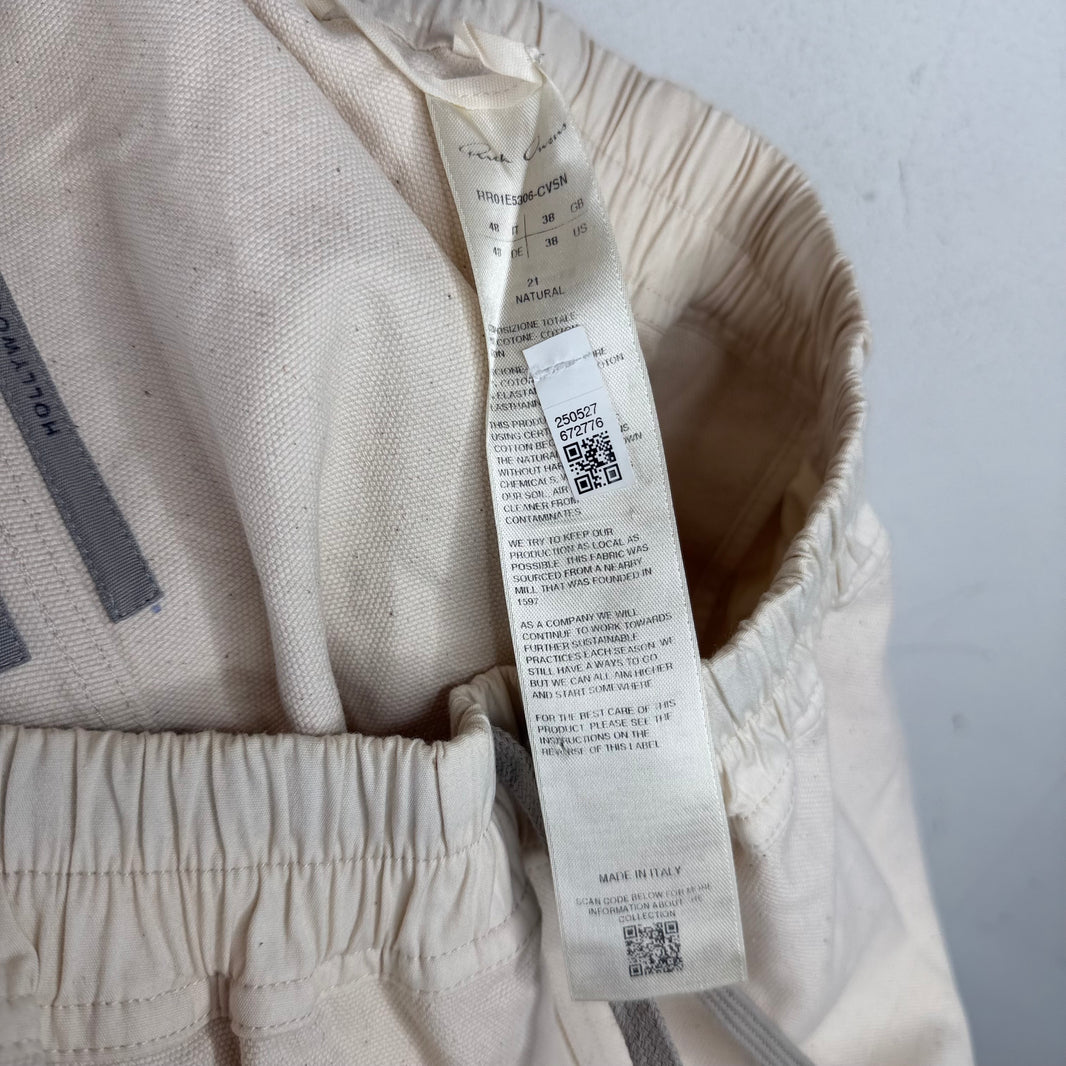Rick Owens Natural Canvas Boxer Shorts
