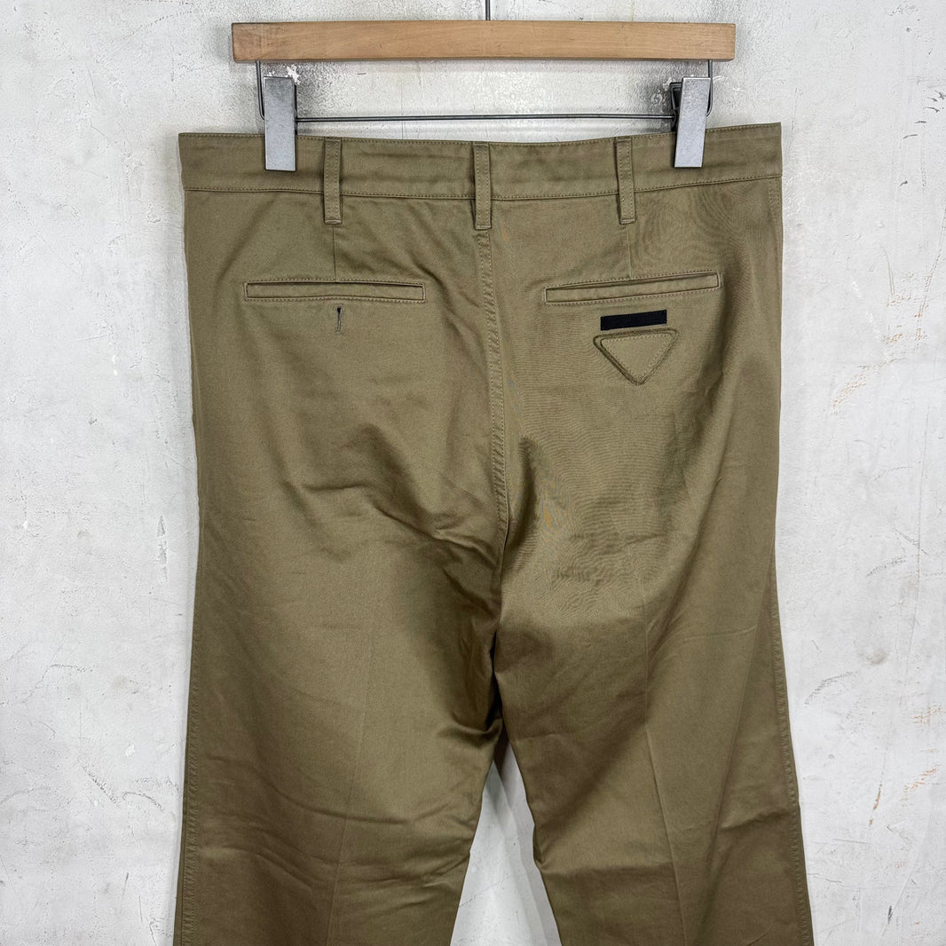 Prada Applique Patch Chinos