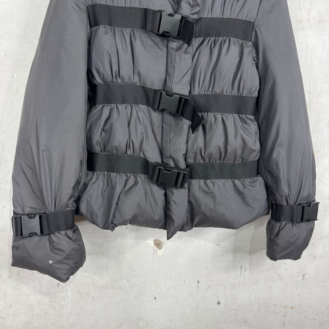 Jean Paul Gaultier Vintage Grey Bondage Puffer
