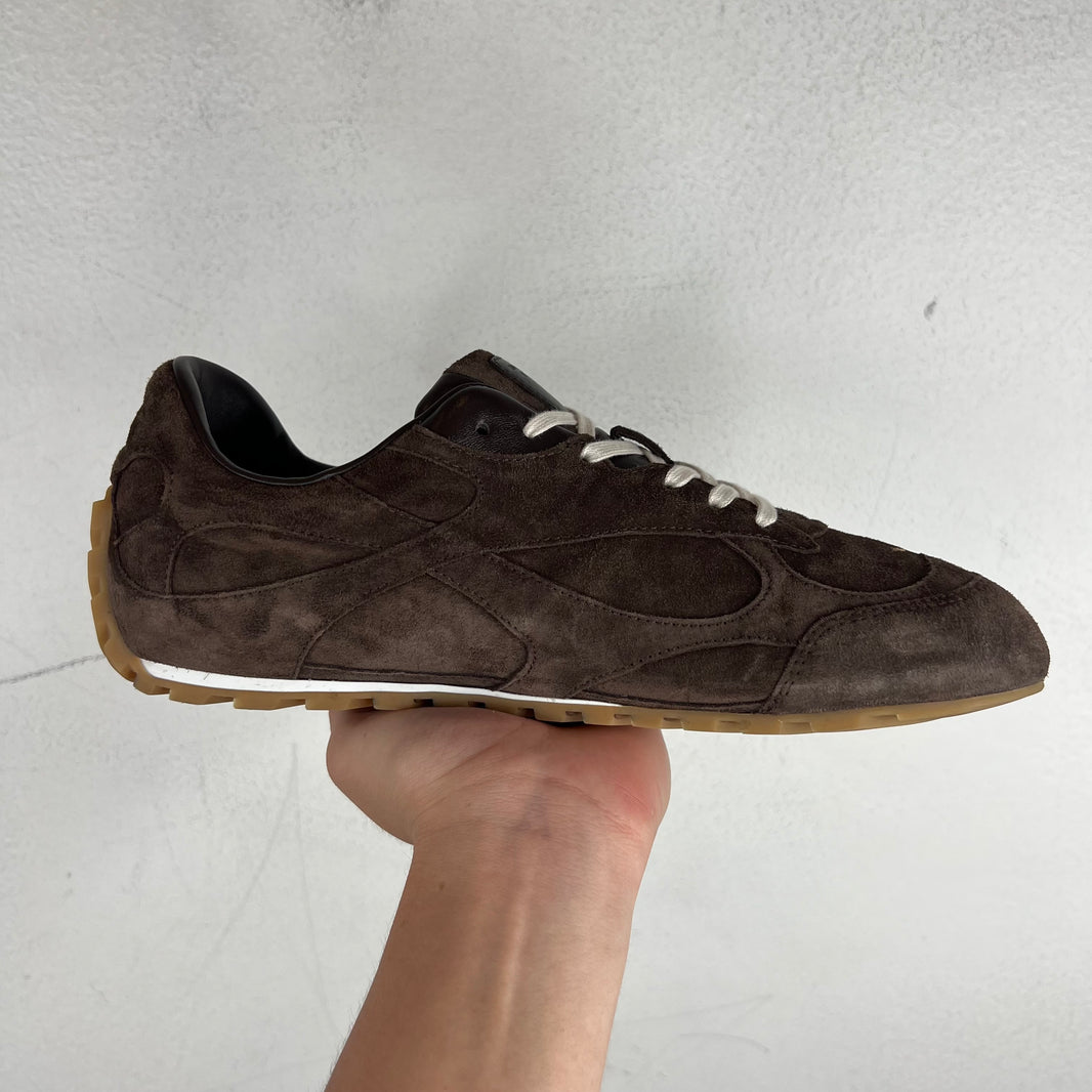 Bottega Veneta Brown Suede Flash Orbit Sneakers