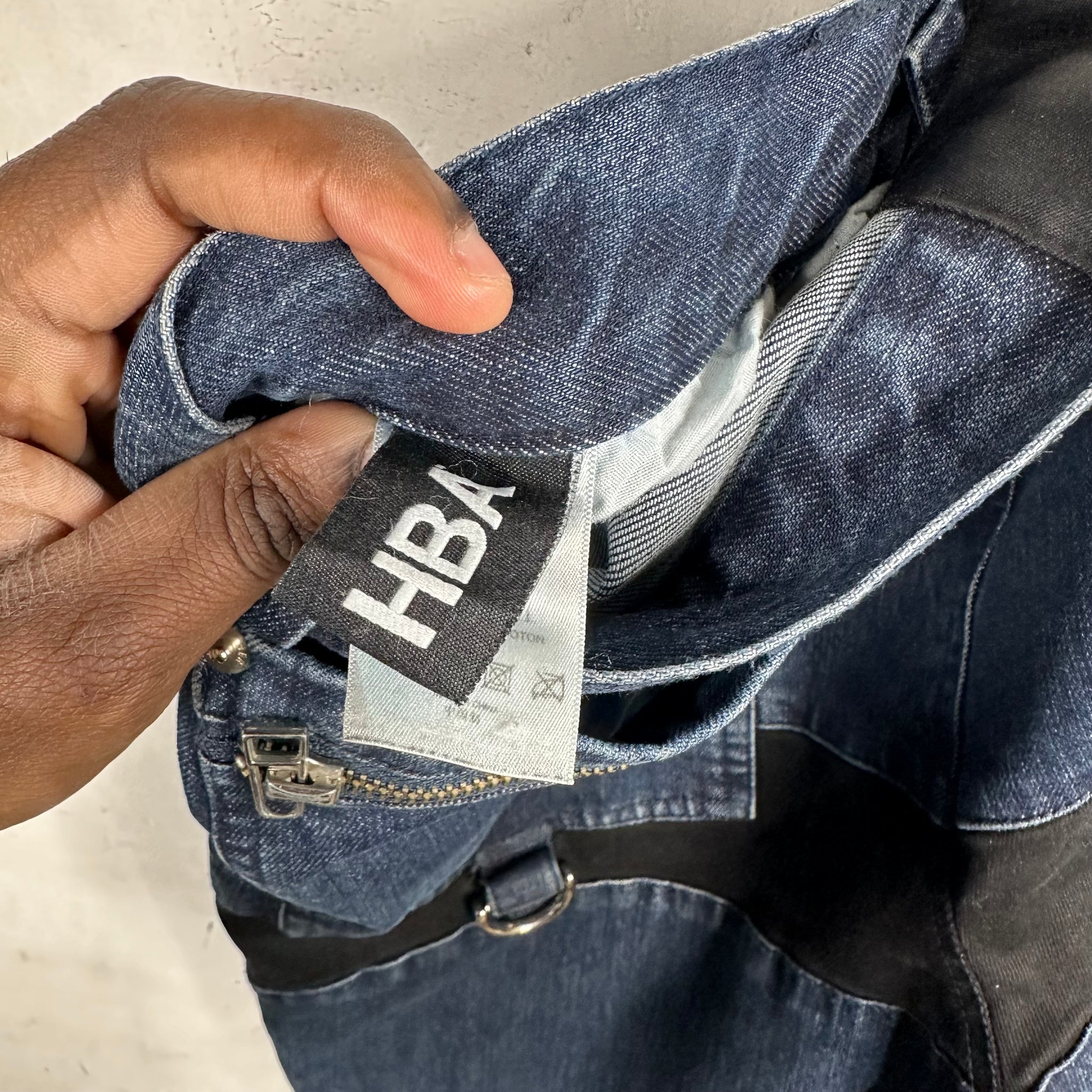 HBA Paneled PVC Knee Denim