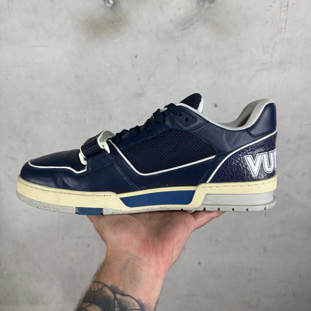 Louis Vuitton Navy Strap Pop-Up Trainers