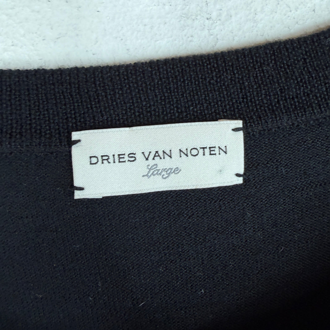 Dries Van Noten Black Wool Sweater