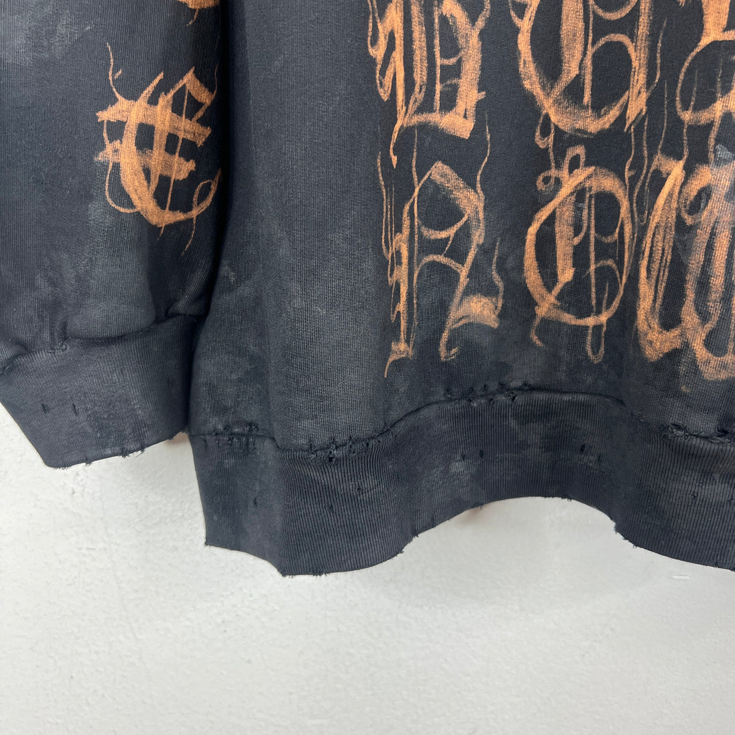 Balenciaga 3B Heavy Metal Logo Zip Hoodie