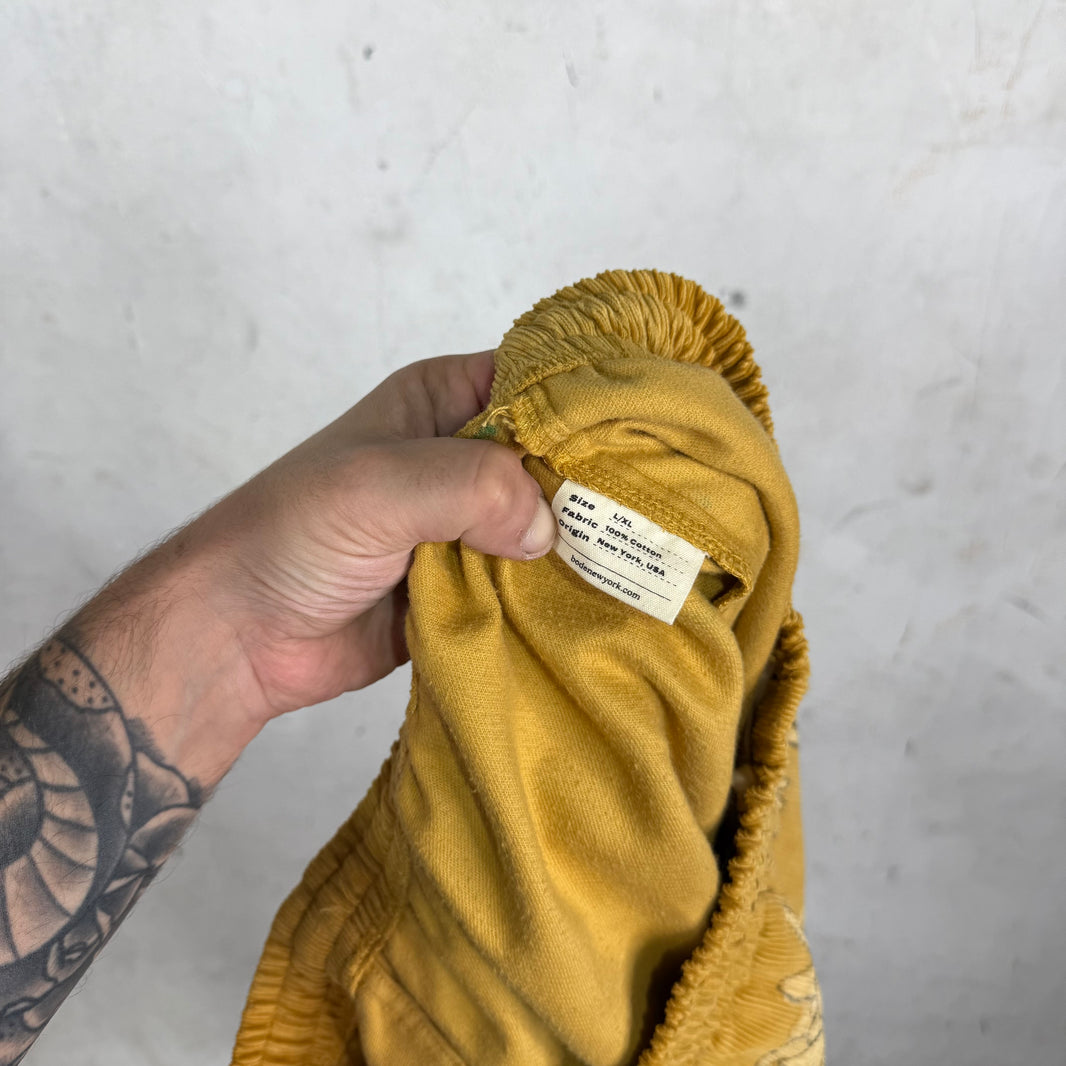 Bode Lemon Cord Shorts