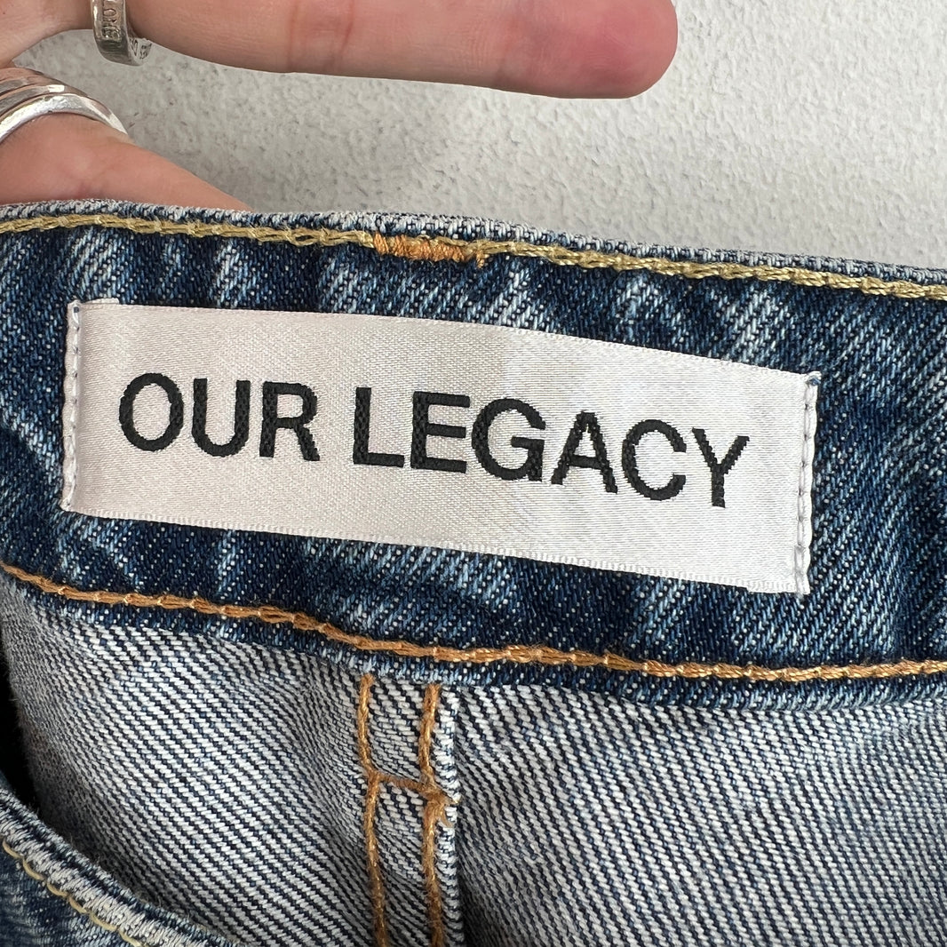 Our Legacy Treble Cut Wide Leg Denim Jeans