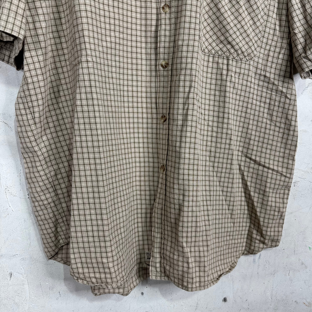 ERL Plaid Logo S/S Buttoned Shirt