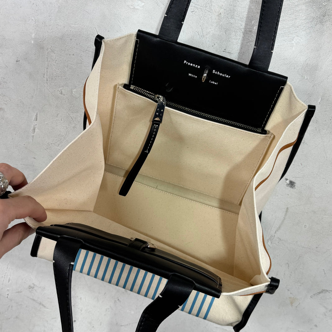 Proenza Striped Tote Bag
