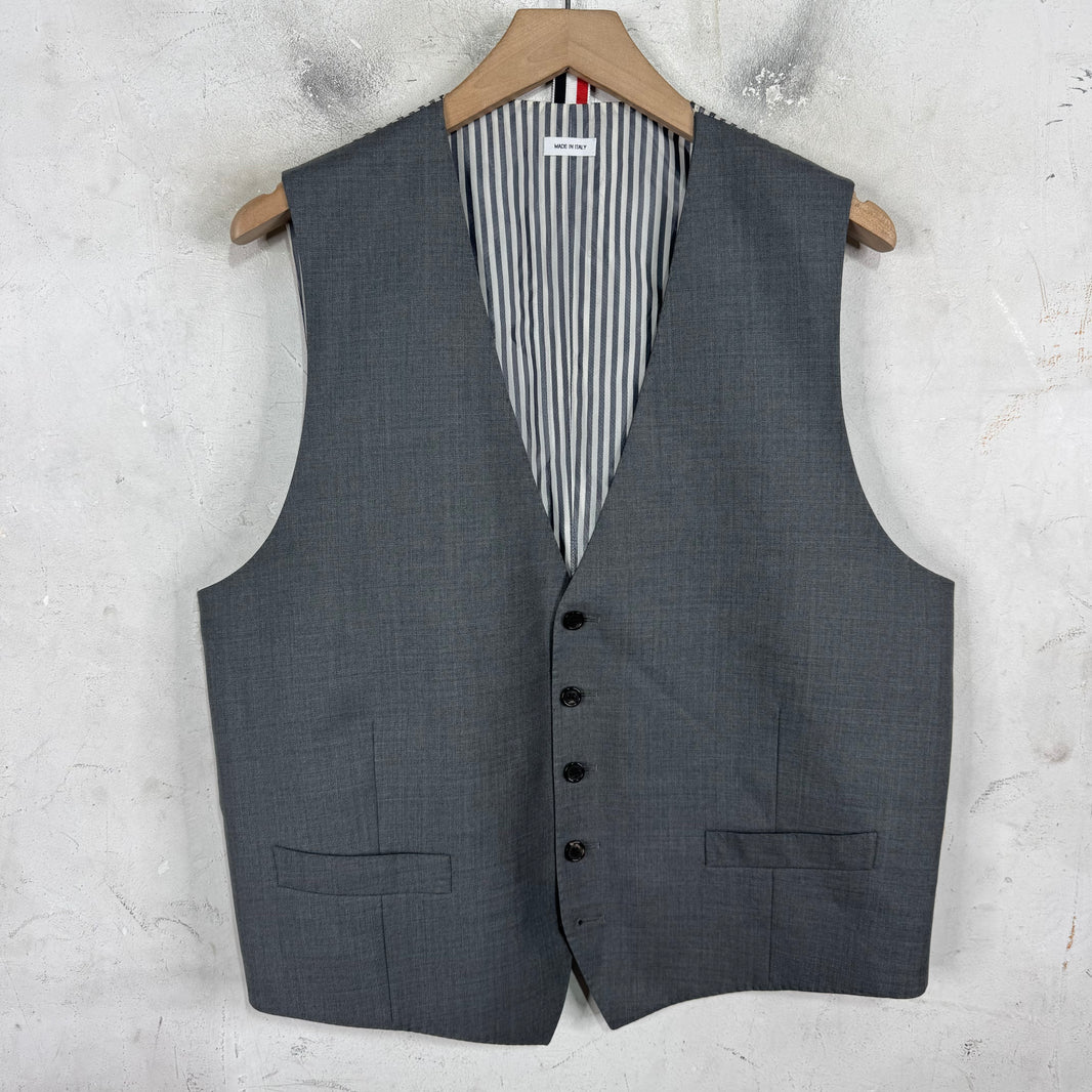 Thom Browne Grey Suiting Vest