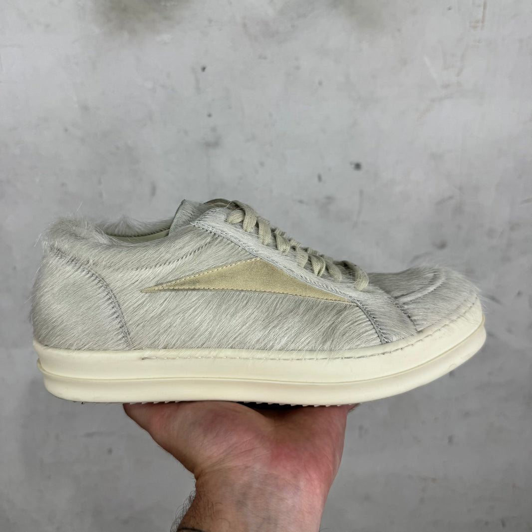 Rick Owens Ponyhair Cream Vans