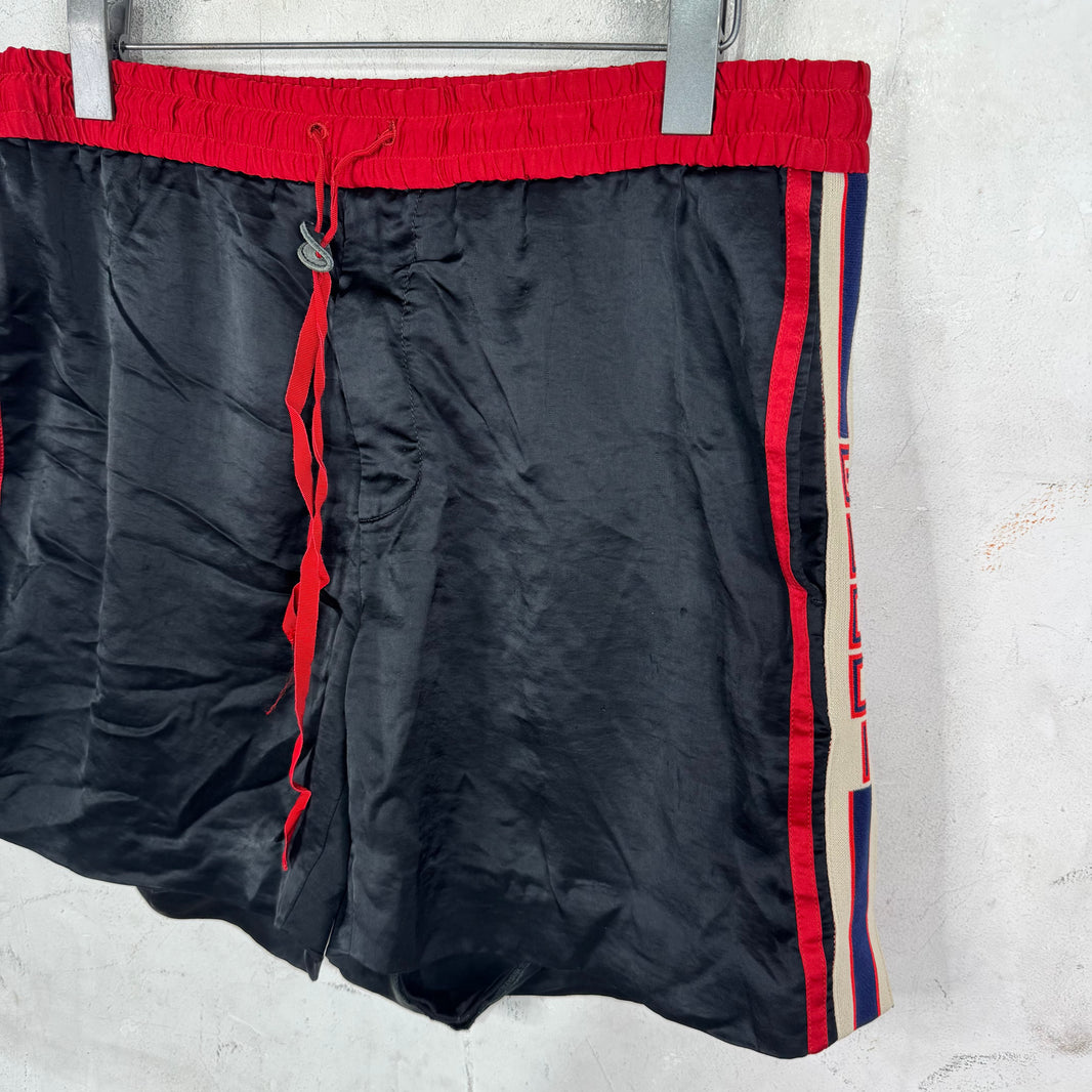 Gucci Silk Logo Shorts