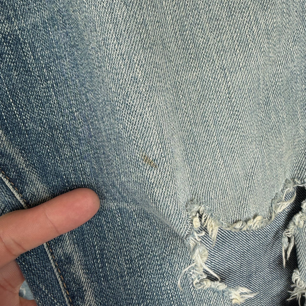 Saint Laurent Light Wash D02 Distressed Jeans