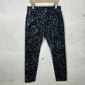 Givenchy Jacquard Shredded Jeans
