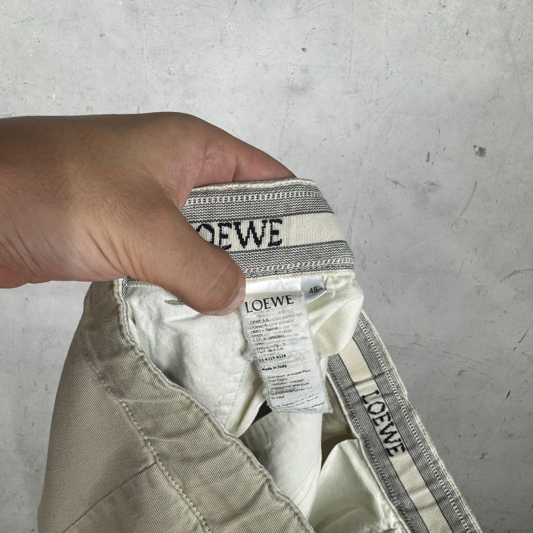 Loewe Beige Looser Fit Cargos