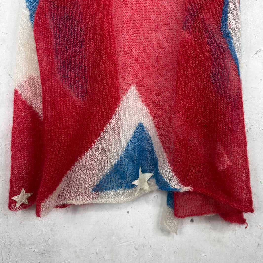 Chrome Hearts Star Patch Split Mohair Sweater