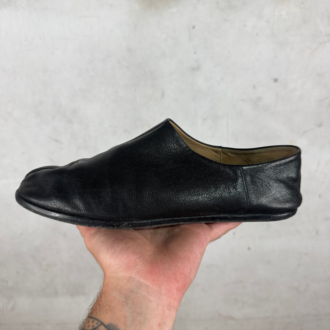 Margiela Leather Tabi Babouches